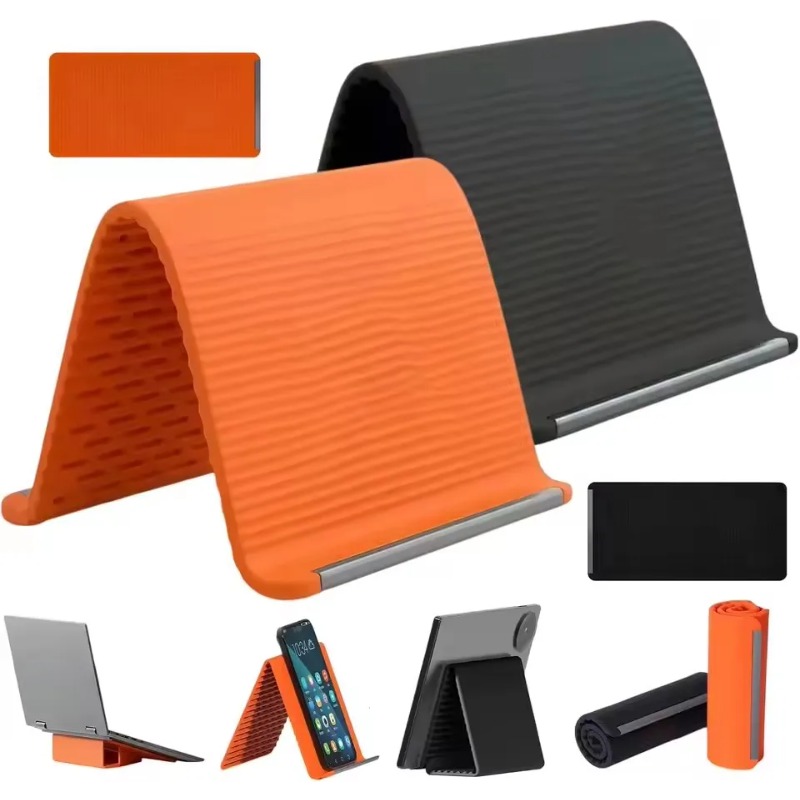Laptop Tablet Accessories - Esnek Katlanabilir Silikon Telefon Tutucu Taşınabilir
