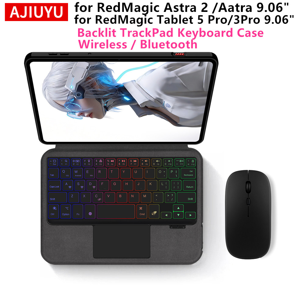 Tablet Keyboard Case - AJIUYU Klavye Kılıfı ZTE Nubia RedMagic