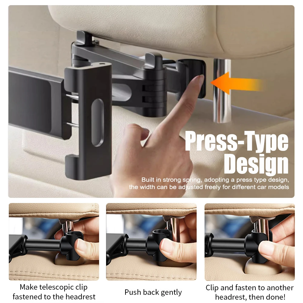 Tablet Accessories Must Have - Katlanabilir Araç Telefonu Tutucu Arka Koltuk
