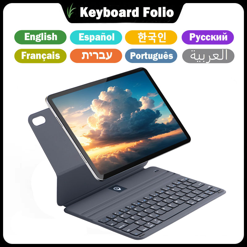 Tablet Keyboard Case - Ultra hafif Sihirli Klavye Folyo Kapak