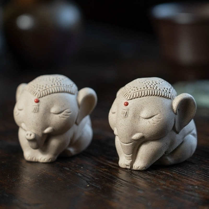 Unique Table Accessories - 1 adet mor kil barış fil