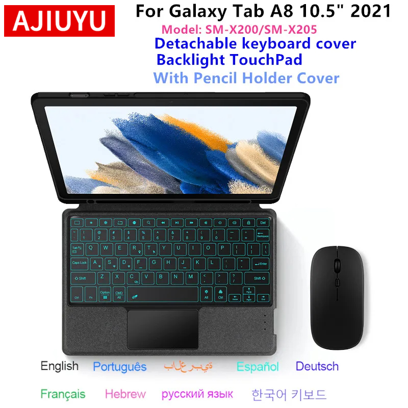 Tablet Keyboard Case - Samsung Galaxy Tab A8 10.5 inç