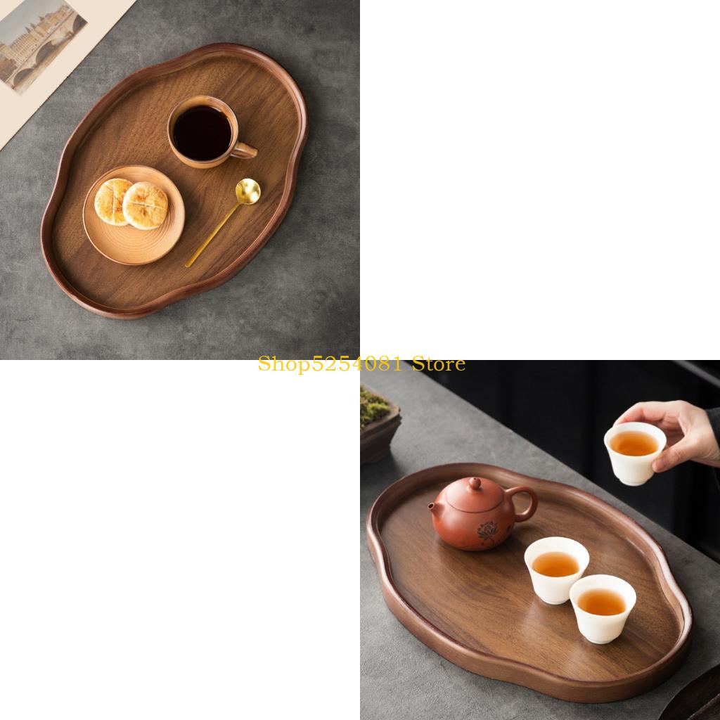 Unique Table Accessories - AXYC Dokulu Ahşap Snacks Servis Tahtası