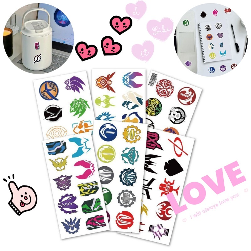 Laptop Tablet Accessories - 60 sayfa Kamen Rider Logo Çıkartmaları