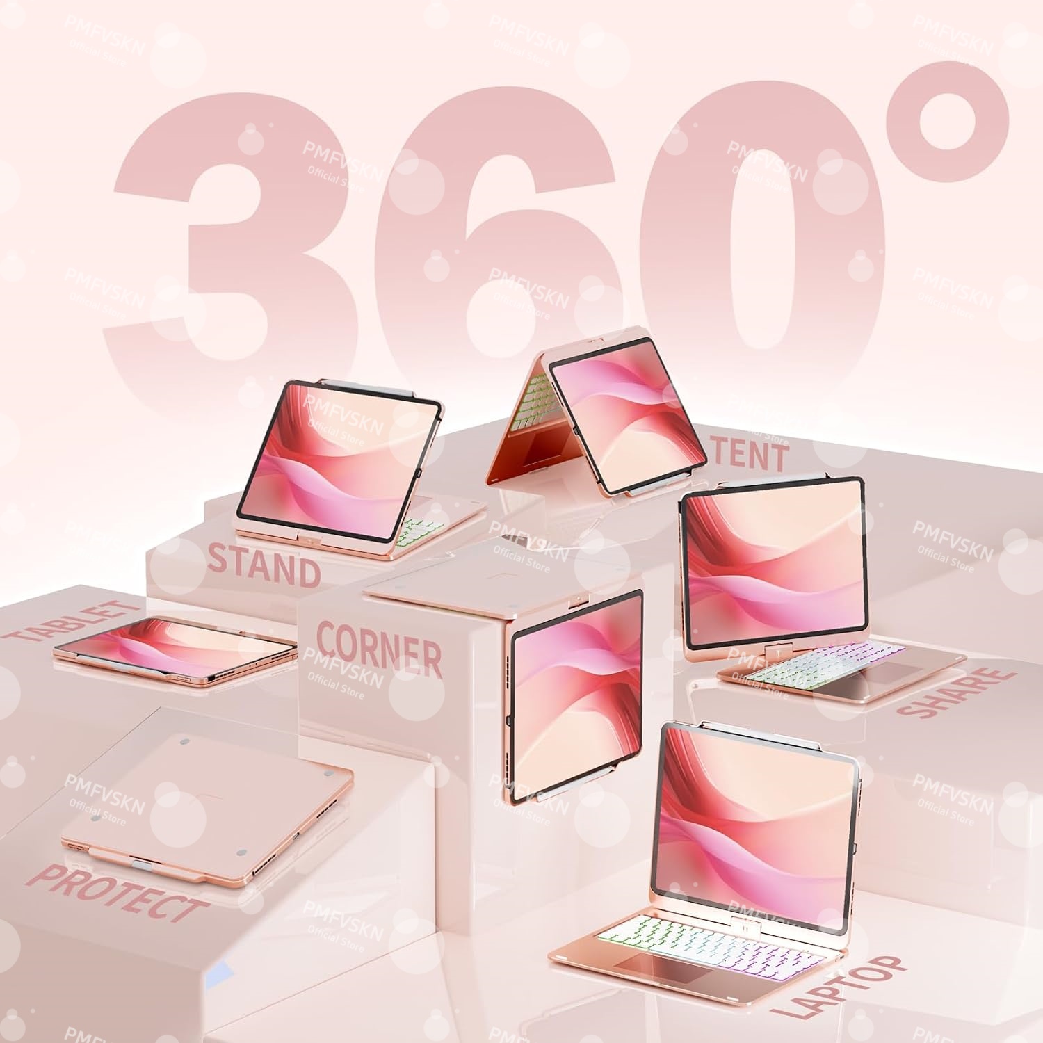 360 °   Sihirli Klavye Kılıfı  - Tablet Keyboard Case incelemesi ve fiyatı